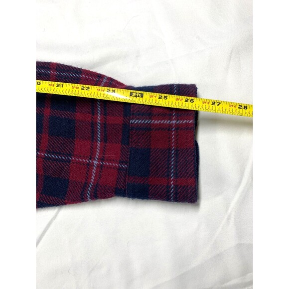 Orvis Heavyweight Flannel Shirt Button Up Shacket Jacket Blue Men's size XXL - Picture 7 of 10